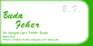buda feher business card
